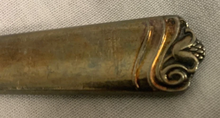 Cucharadita vintage 1954 Holmes & Edwards IS con incrustaciones de placa de plata Bright Future Foto 2 de 4