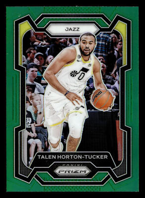 Talen Horton-Tucker 2023-24 Prizm Green Refractor #206 Utah Jazz *032C
