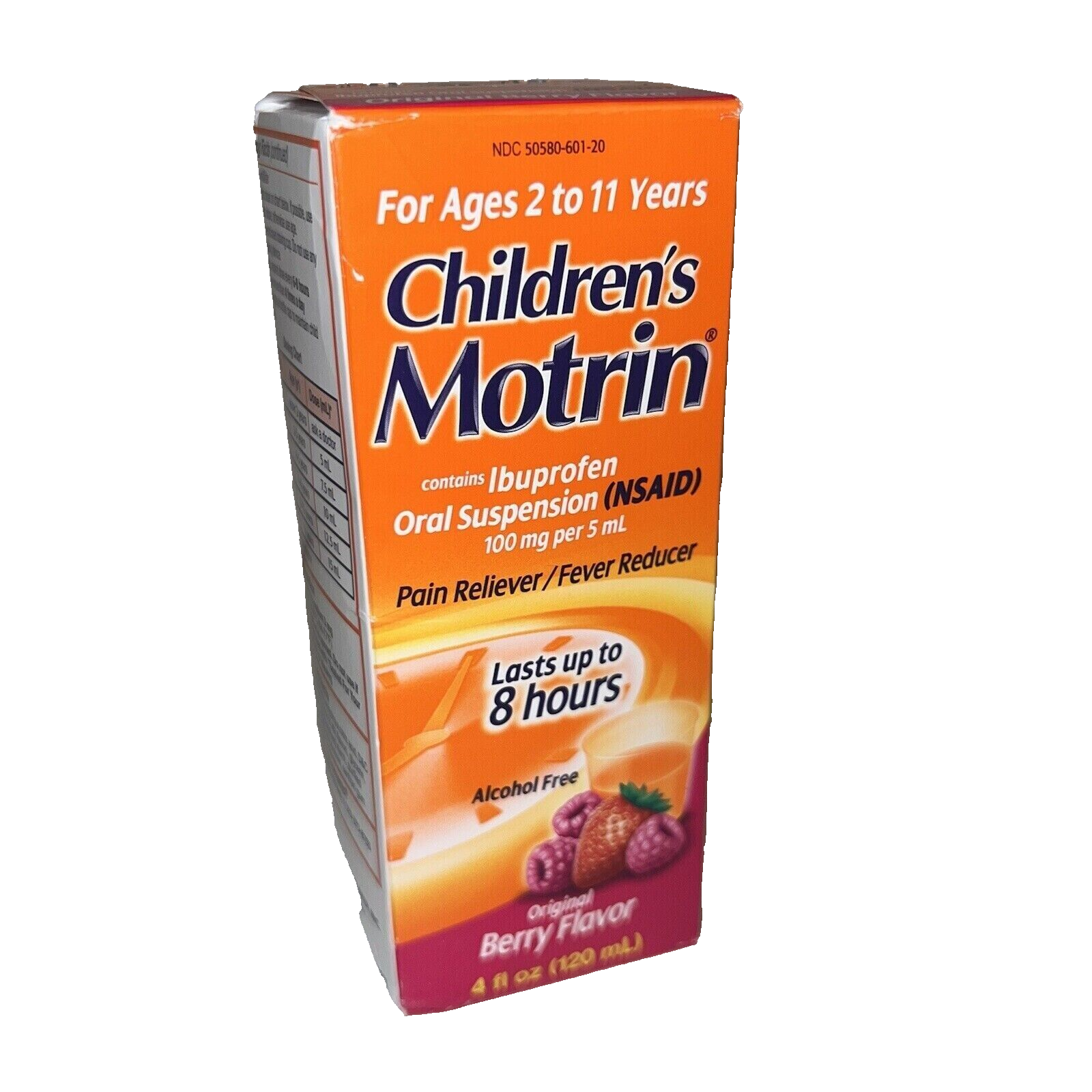 Motrin Childrens Ibuprofen DyeFree Oral Suspension Original Berry