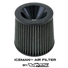 ICEMAN VMS RACING BLACK HIGH FLOW 3" COLD AIR RAM INTAKE CONE FILTER FOR FORD