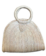 Handmade Straw Bag/Purse Beach Quesadilla/Taco Style 10 1/2