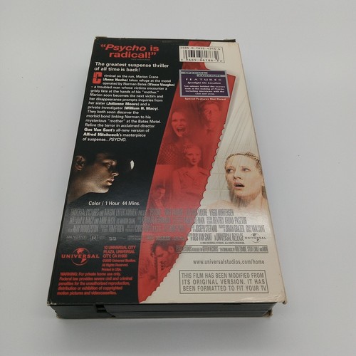 Psycho VHS 2000 Universal Alfred Hitchcock Horror Norman Bates - Picture 2 of 4