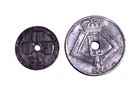 5 & 25 Francs 1942 Belgium 2nd WW2 Leopold III Zinc Coins HK 1219