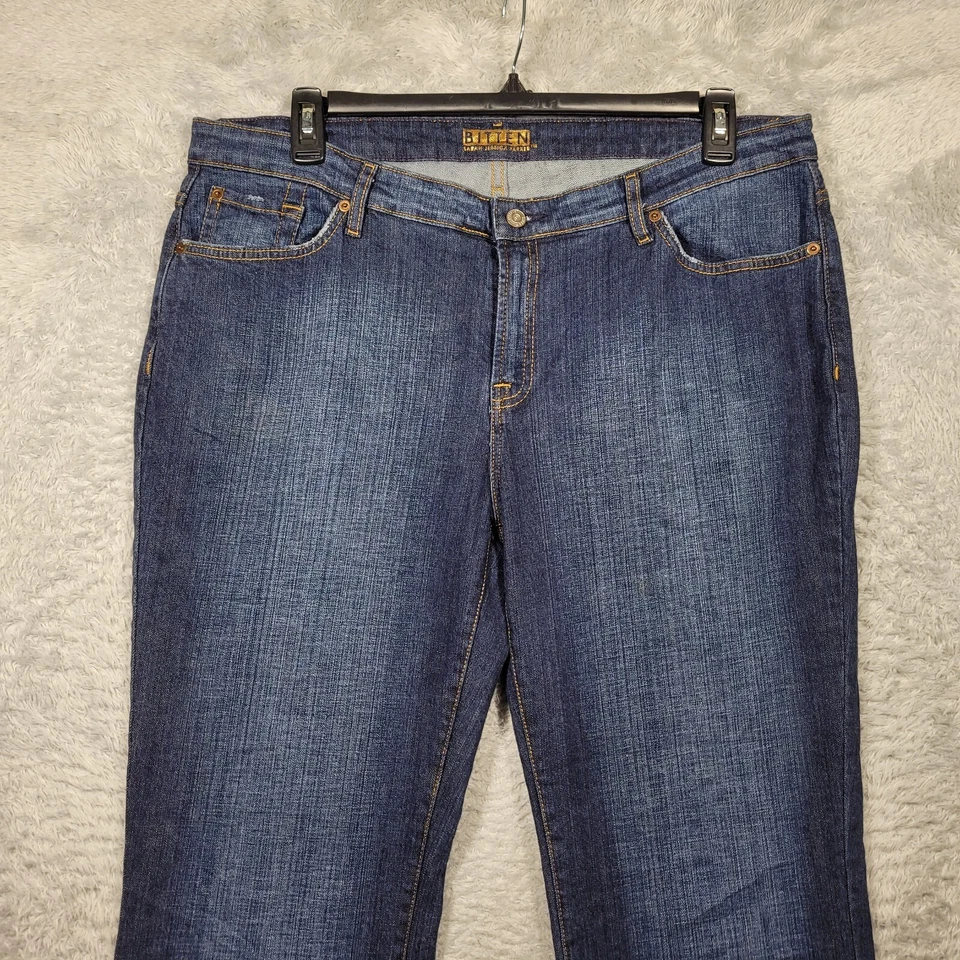 Jeans BITTEN Sarah Jessica Parker Mujer 18S Plus Azul Denim Pierna Recta 39x31 Foto 2 de 4