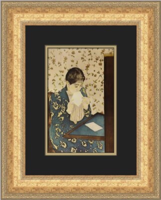 Mary Cassatt The Letter Custom Framed Print