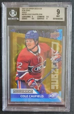 2021-22 Upper Deck Ice Sub Zero Gold 22/24 BGS 9.0 Cole Caufield #SZ-59 Jersey#