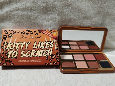 Too Faced KITTY LIKES TO SCRATCH On The Fly  Eyeshadow Palette 0.12 oz NEW 