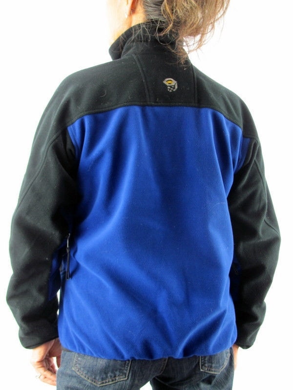 Mountain Hardwear Gore Windstopper Blue Black Fleece Soft Shell