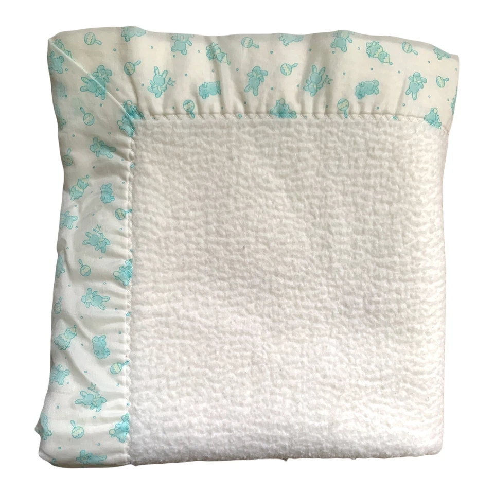 Manta térmica para cuna Carter's vintage tejido gofre 100 % acrílico nailon ribete Foto 2 de 4