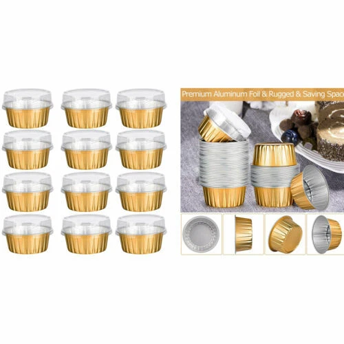 Gold Baking Cups & Cases