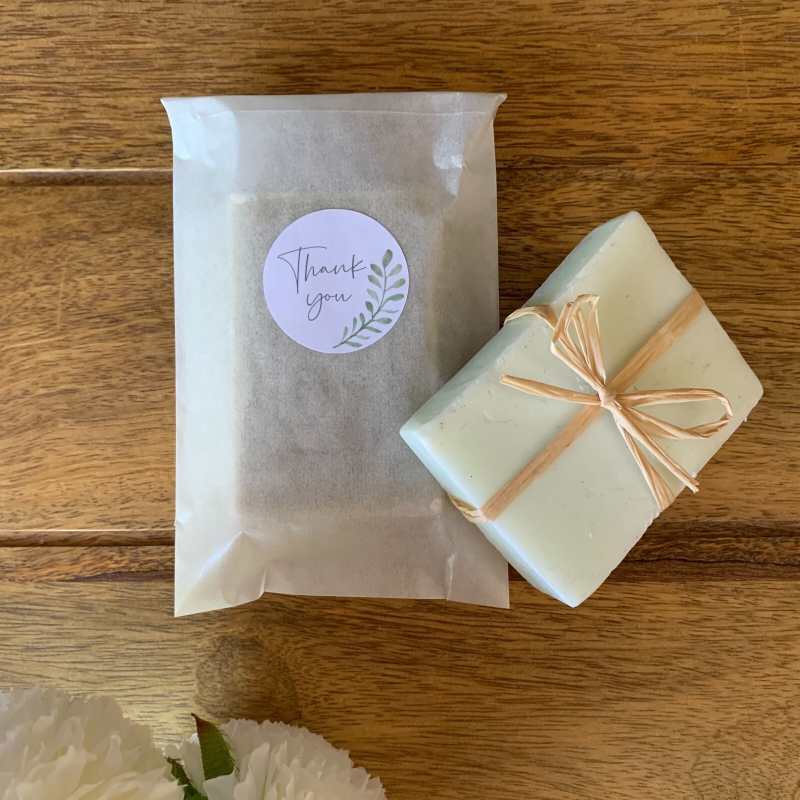 Soap Wax Melt Packaging Bags Eco Friendly Glassine Gift Snap Bar Sweet