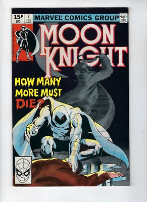 Moon Knight # 2 Marvel Comics The Slasher High Grade Dec 1980 VF