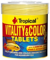 Tropical Vitality & Color Tablets - Hafttabletten Fischfutter Astaxanthin 50Ml