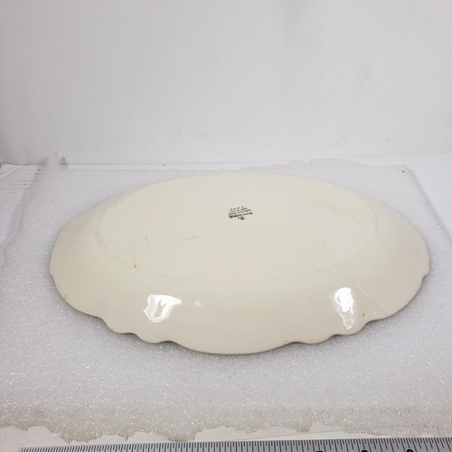 Homer Laughlin "Virginia Rose" Platter USA Floral 13” long Holiday Thanksgiving - Picture 10 of 14