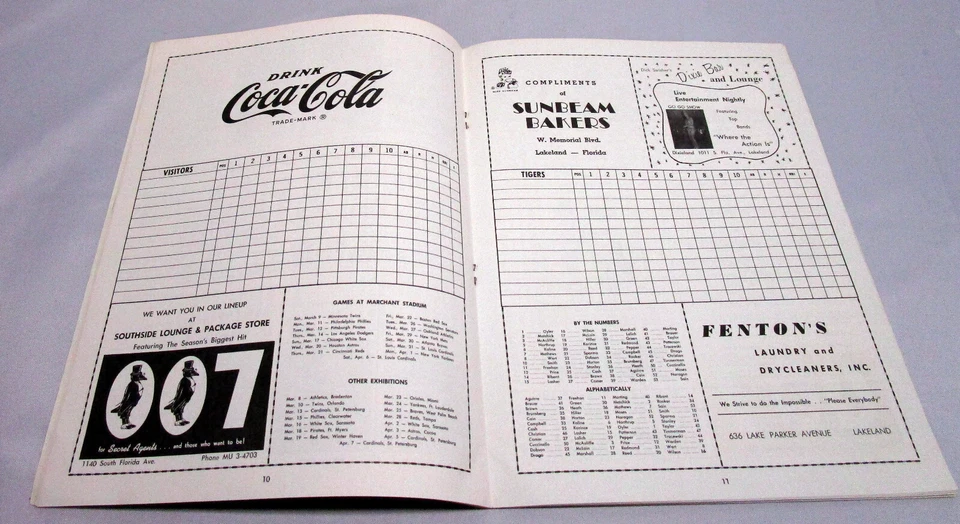 1968 Detroit Tigers Spring Guide Scorebook---RARE - Image 3 of 3