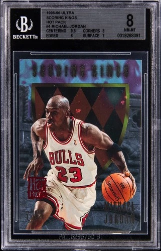 1995-96 Fleer Ultra Scoring Kings Hot Pack #4 Michael Jordan BGS 8 NM-MT