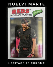 Topps 2026 Heritage Chrome Noelvi Marte Cincinnati Reds #100 Baseball