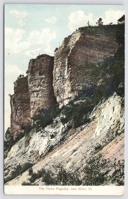 IL Alton, The Three Pagodas, Rock Formation, DB Posted 1908