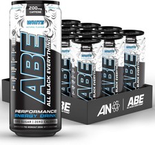 ABE Pre Workout Energy Drink Vitamins Amino Acids Caffeine Zero Sugar 12 x 330ml