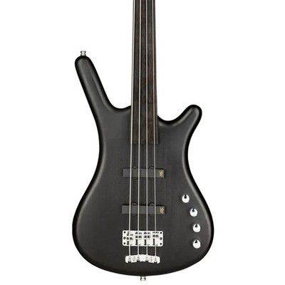 Warwick RockBass Corvette Basic Fretless Bass Guitar, Ebony