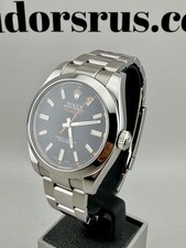 ROLEX Milgauss 116400 Black Dial 40mm OEM + AM Strap PX & Finance Available