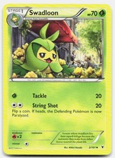 Noble Victories Swadloon 2/101 Heavily Played Pokemon UC Tcg Card