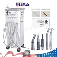 Portable Dental Mobile Delivery Unit System Air Compressor /Handpiece 4Holes