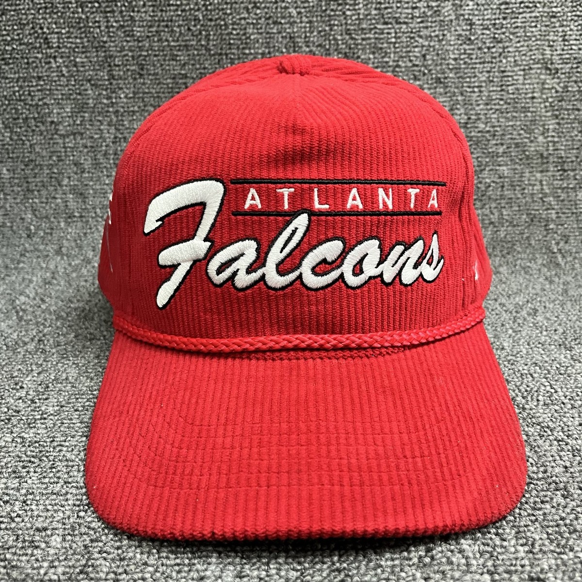 '47 Brand Atlanta Falcons Red Corduroy Hitch Rope Snapback Hat Cap New