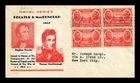 US COVER ARMY HEROES JACKSON AND SCOTT FDC SCOTT 786 BLOCK OF 4