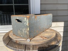 Vintage Wood Long Rectangular Box Old Prim Gr...