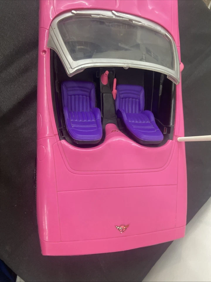 Barbie Corvette rosa con control remoto Mattel 2001 vintage. Sin mando a distancia Foto 4 de 4