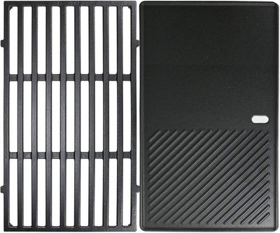 GFTIME 7638 44,5 cm Grillrost & Grillplatte für Weber Spirit Gasgrills, Gusseise