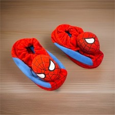 Marvel Spider-Man Baby Slippers Red Blue Slip-On Fabric Cartoon Low Top
