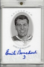 2010-11 IN THE GAME ENSHRINED EMILE BOUCHARD AUTO #AEB *SILVER VERSION*