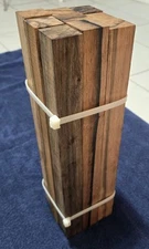 Macassar Ebony 1 ⅜" × 15" Wood Spindles Hobby Wood Turning Lumber Blanks Lot