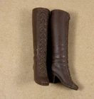 Barbie lace-up Boots dark brown squishy vtg Mattel 70s Taiwan