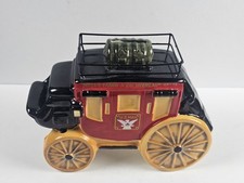 Vintage 1998 Wells Fargo Die Cast Metal Coin Bank Stagecoach