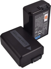 DSTE 2-Pack Rechange Batterie Compatible Pour Sony NP-FW50 ZV-E10, RX10 IV, Alph