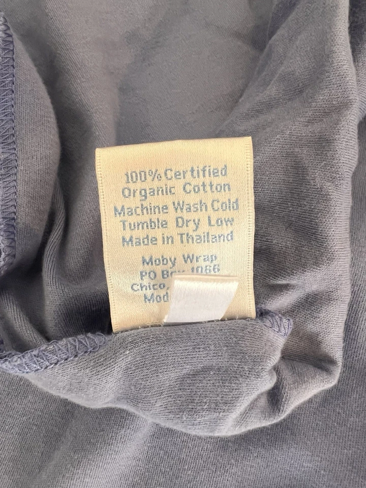 MOBY WRAP Portabebés Tejido Algodón ERGONÓMICO Color Azul Foto 3 de 3