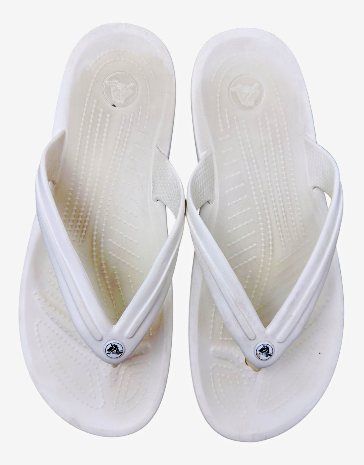Crocs Athens Flip Flops White Men’s Size 12 Comfort Casual Beach Sandals