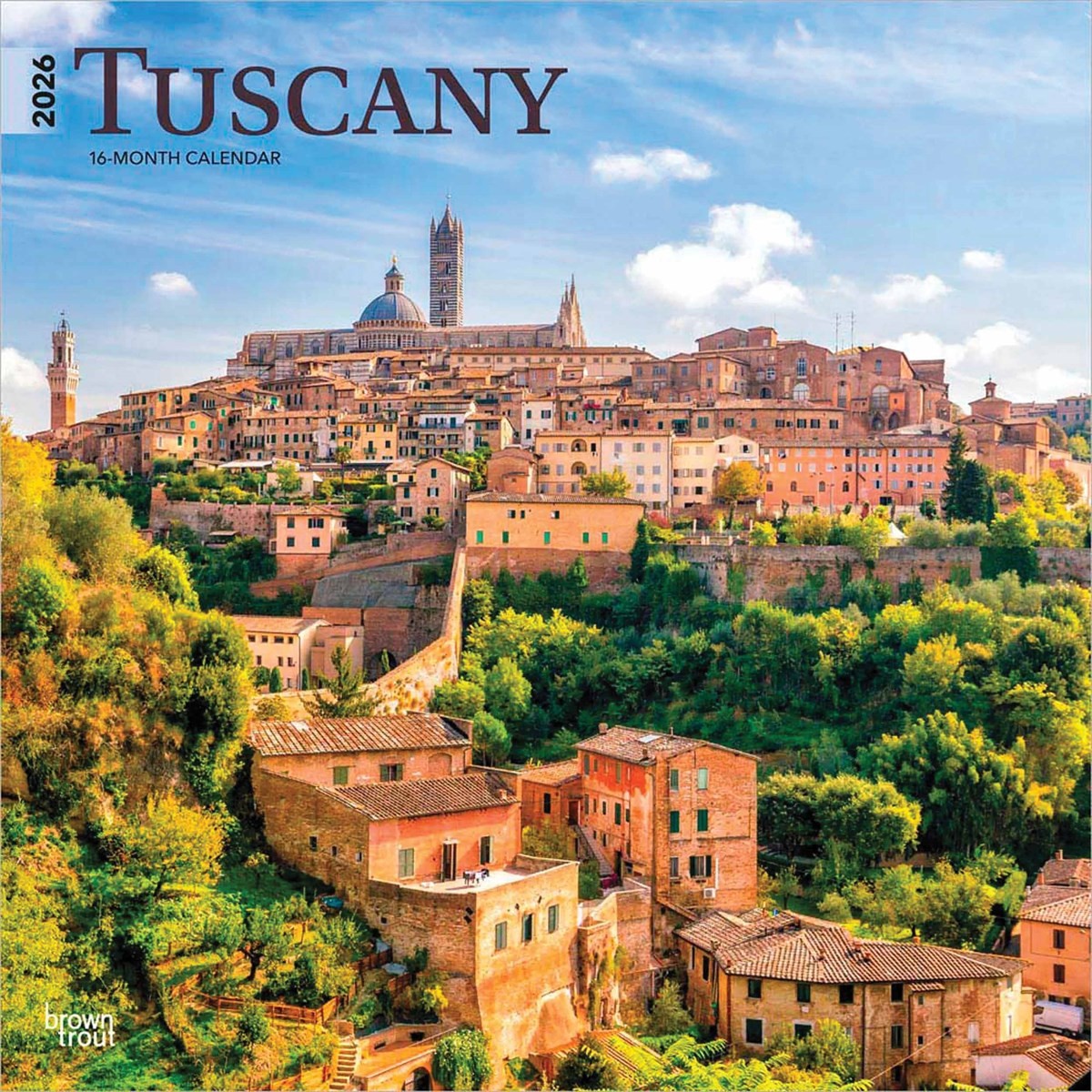 Tuscany Calendar 2026, Wall Calendars, Month To View, Travel, Gift
