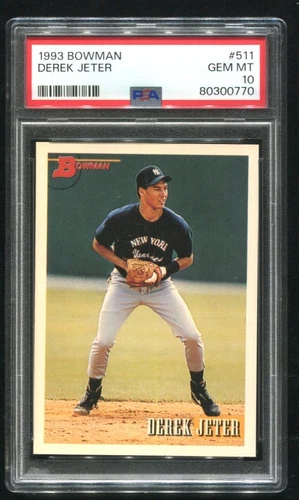 1993 Bowman Derek Jeter RC #511 PSA 10 GEM MINT HOF 💎