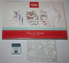 Stampin Up Retired FULL OF CHARM Paper Pumpkin Kit NEW Stamp Set Ink Spot