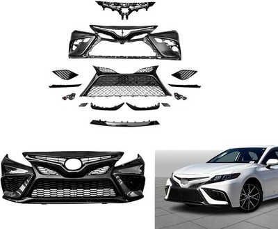 Camry SE XSE Complete Front Bumper with Grille Kit Compatible with 2018 2019 202
