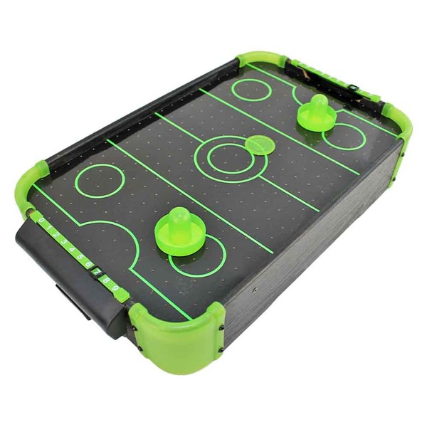 "Airhockey Tisch Klein \"Glow In The Dark\" - 49 X 31 X 9 Cm FüR Kinder Ab 3 Jahren"-image