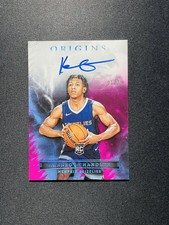 2022-23 Panini Origins Auto Kennedy Chandler RC #RA-KCH Pink 1/25 Grizzlies XV44