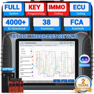 XTOOL X100PAD3 SE V2.0 OBD2 Scanner Key Programming Diagnostic Tool Full System