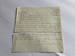 CIVIL WAR REBEL HORSES & LOYAL CITIZENS ORDERS SGN GENERAL MIEGS HAND WRITTEN