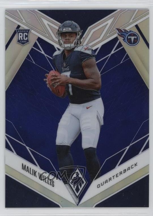 2022 Panini Phoenix Rookies Blue /35 Malik Willis #103 Rookie RC