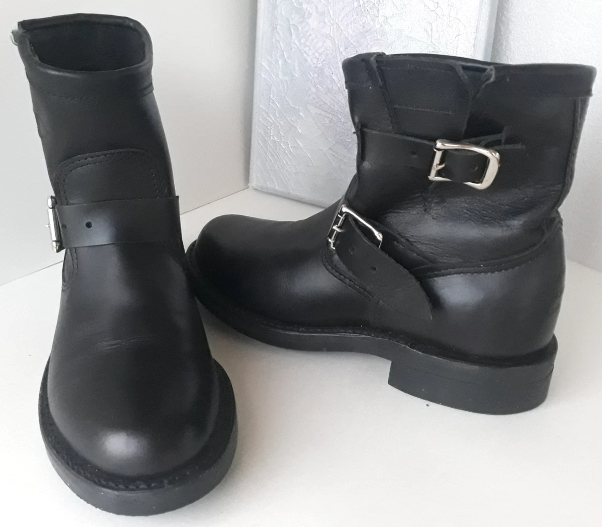 Bottes Travail Chippewa Blaze Femme – Cuir Noir, Lacets, Taille 7, Imperméables